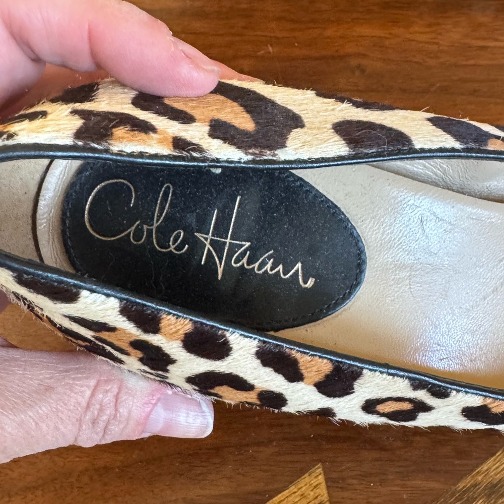 Cole Haan Leopard Print Heels - Picture 3 of 6